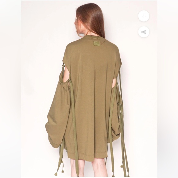 Fenty X Puma Rihanna Boho Tie sleeve Sweatshirt /Dress NWOT - Picture 8 of 14